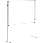 Stecktafel, 120x100 cm, beidseitig Stahl weiß, 